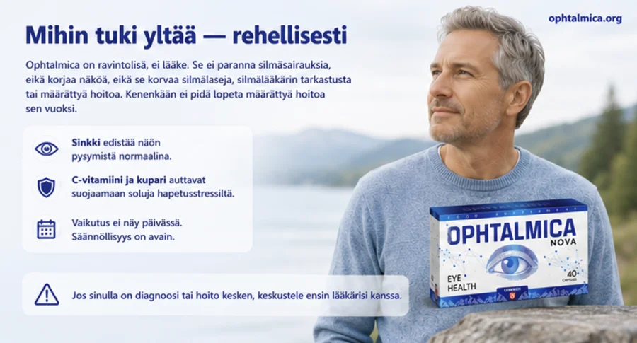 Ophtalmica — silmille tarkoitettu ravintolisä